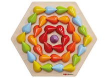 Spel - kleur en vorm - Druppeldans - hout - per spel