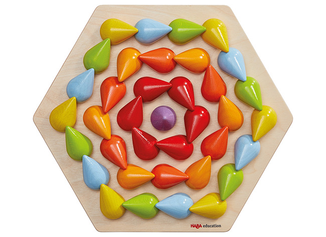 Spel - kleur en vorm - Druppeldans - hout - per spel