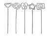 Klemmen - fotoklemmen - set van 25 assorti