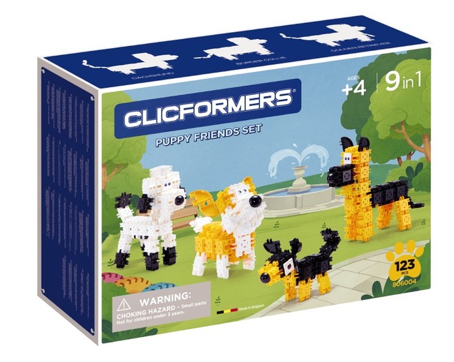 BOUWSET - CLICFORMERS PUPPY - SET VAN 123 - CONSTRUCTIE