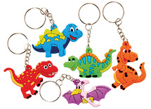 Cadeautje - Dino sleutelhangers - Set van 10