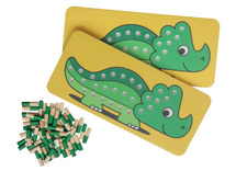 Fijne motoriek - Handige Handen - Draaiosaurus - dino - per set