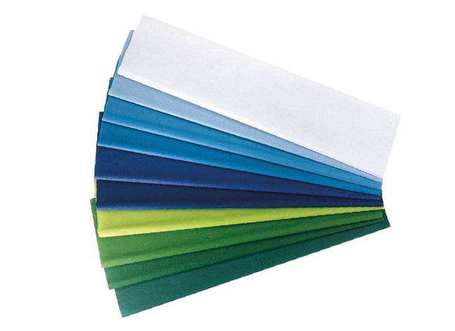 Zijdepapier - 50 X 75 Cm - Koude Kleuren - Assortiment Van 20