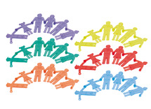 Open-ended - personages - familie - lichtbord - set van 36 assorti