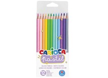 Kleurpotloden - carioca - pastelkleuren - assortiment van 12