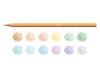KLEURPOTLODEN - CARIOCA - PASTELKLEUREN - SET VAN 12