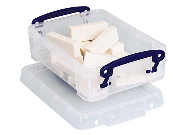 Opbergdoos - handvaten - 0,75 l - per stuk