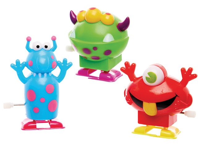 Cadeautje - Opwindbare monsters  - Set van 3