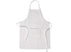 Keukenschort - volwassen - textiel - blanco - 60 x 90 cm - per stuk
