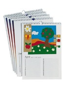 Kalender - verjaardagskalender - set van 5