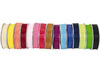 Lint - cadeaulint - organzalint - 0,9 cm breedte - rol van 10 m - set van 15 assorti