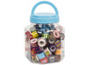Kleefband - fantasie - washi-tape - voordeelpakket - 1,2 cm x 3 m - set van 90 assorti