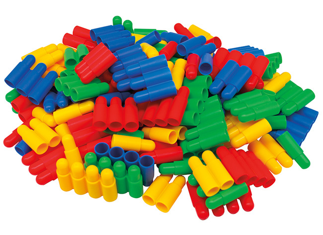Bouwset - buisjesblokken - set van 120 assorti