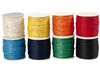 Koord - katoenkoord - macramé - 1 mm - set van 8 assorti