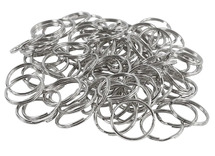 Sleutelhangers - gebroken ringen - 20 mm - set van 100