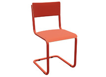 Stoel - College - Unikleur - Sledepoot - rood - per stuk
