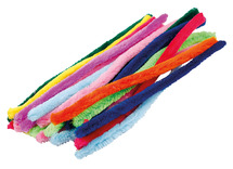 Chenilledraad - 300 x 15 mm - voordeelpakket - set van 200 assorti