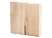 Icoon - hout - vierkant - kunstwerk - per stuk