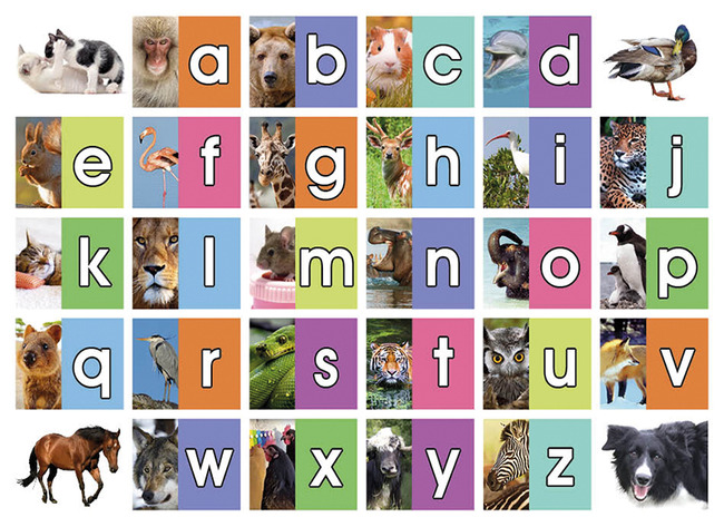 AUTOCOLLANTS DE RÉCOMPENSE - ANIMAUX/ALPHABET