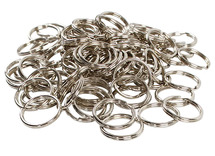 Sleutelhangers - gebroken ringen - 25 mm - set van 100