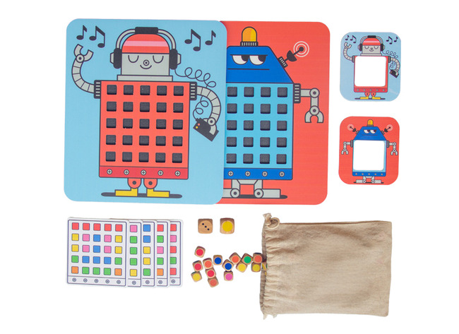 Fijne motoriek - Handige Handen - Otje en Lotje Robotje - set van 2 assorti