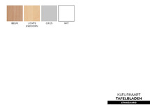 Tafel - Instructietafel - Blad - Vierkant - 80X80 - blad lichte esdoorn - per stuk
