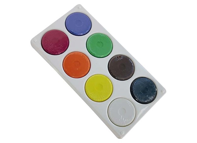 Verf - plakkaatverf - 8 kleuren - per stuk