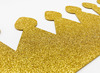 Kronen - verjaardag - foam - goud - glitter - set van 5