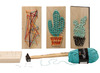Hout - icoon - rechthoekig - kunstwerk - per stuk
