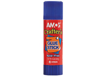 Lijm - lijmstift - Amos - blauw - 22 g - per stuk