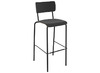 STOEL - COLLEGE - UNIKLEUR - BARSTOEL - VIERPOOTS
