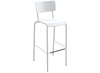 STOEL - COLLEGE - UNIKLEUR - BARSTOEL - VIERPOOTS