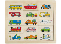 Puzzel - sorteerpuzzel - Beleduc - transport - 30 stukjes - hout - per stuk