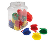 Castagnet - ritme - hout - muziek - set van 20 assorti