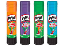 Lijm - lijmstick - Pritt Fun Colors - gekleurd - set van 4