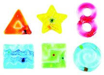 Fidget - sensorisch doolhof - set van 6 assorti