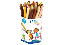 Stiften - kleurstiften - Giotto Turbo Color Skin Tones - huidskleuren - fijne punt - set van 32 assorti