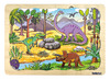 Lagenpuzzel - 4 in 1 puzzel - dino's - 44 stukjes - glow in the dark - hout - per stuk