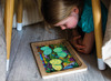 Lagenpuzzel - 4 in 1 puzzel - dino's - 44 stukjes - glow in the dark - hout - per stuk