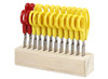 Scharen - 12 asymmetrische scharen - 12,5 cm- in een scharenblok - per set