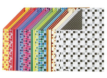 Knutselpapier - motiefpapier - dubbelzijdig - A4 - 100 g - set van 160 assorti