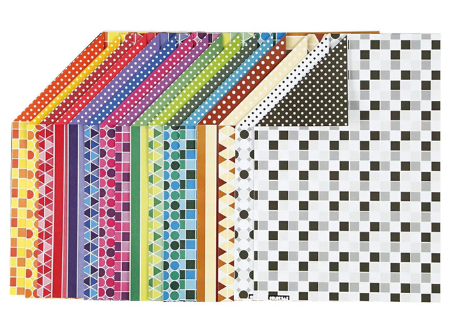 Knutselpapier - motiefpapier - dubbelzijdig - A4 - 100 g - set van 160 assorti
