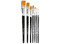 Penselen - Gold Line - plat - nylon - set van 7 assorti