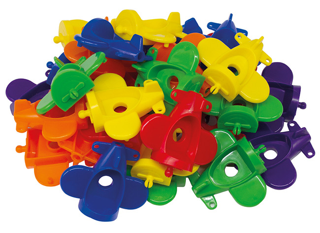 Bouwset - schakelvliegtuigen - constructie - sorteren - set van 30 assorti