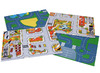 Speelmat - landschappen, stad en platte land, verkeer - 100 x 75 cm - set van 4