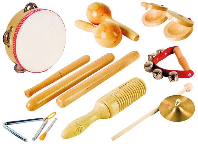 Muziek - ritmeset - basis - set van 12 assorti