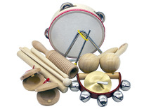Muziektas met instrumenten - muziek - set van 12 assorti