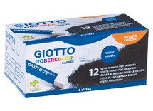 Krijt - Giotto - Robercolor - vierkantig - wit - set van 12