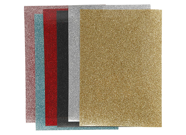 Folie - transferfolie - opstrijkfolie - glitter - decoraties - set van 6