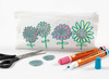Folie - transferfolie - opstrijkfolie - glitter - decoraties - set van 6